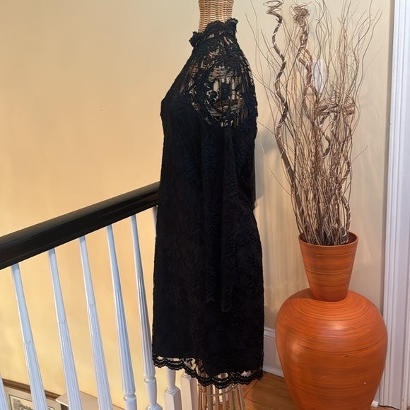 Expo Petite black classy laced dress Made in USA 🇺🇸 - Picture 4 of 11
